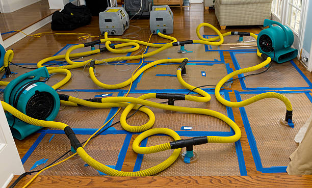 Professional Flood Damage Restoration technician working in Kettle Falls, WA